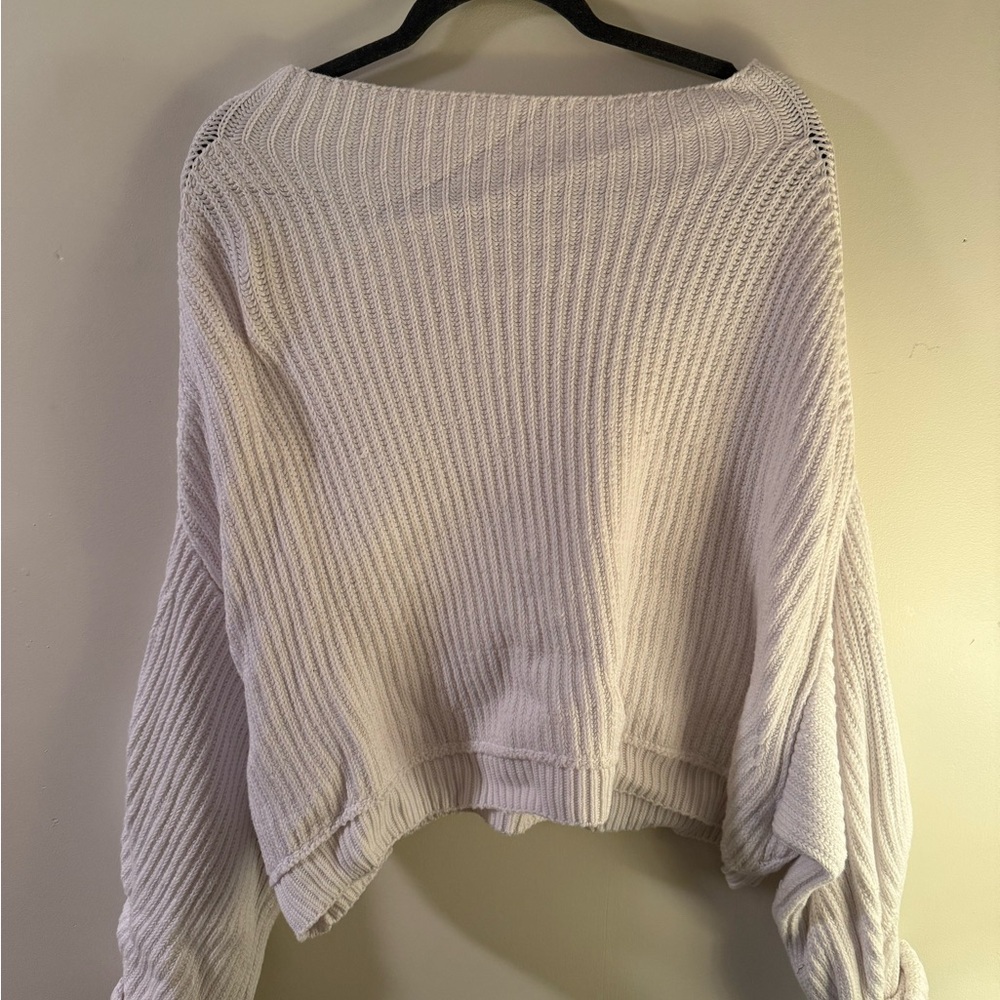 Free People Off-the-Shoulder Cream Sweater